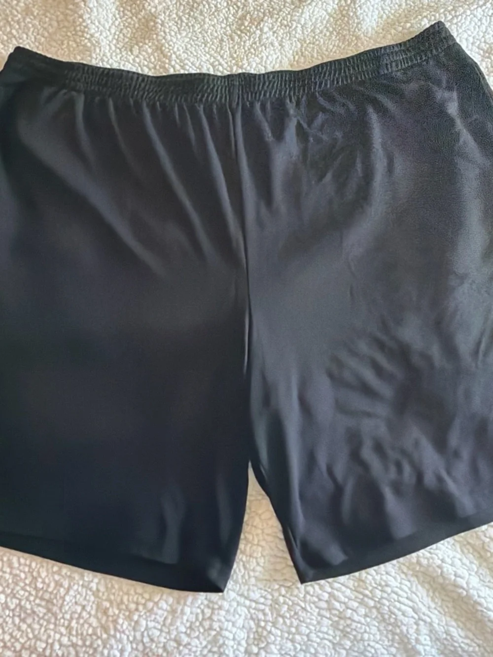 Amazon Essentials Men's Black Athletic Shorts with Elastic Waistband